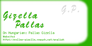 gizella pallas business card